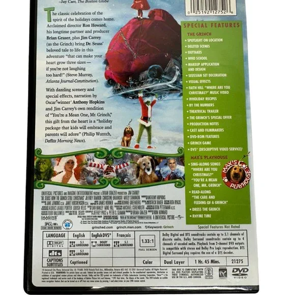 Dr. Seuss' How The Grinch Stole Christmas Collector's Edition DVD - Picture 3 of 6